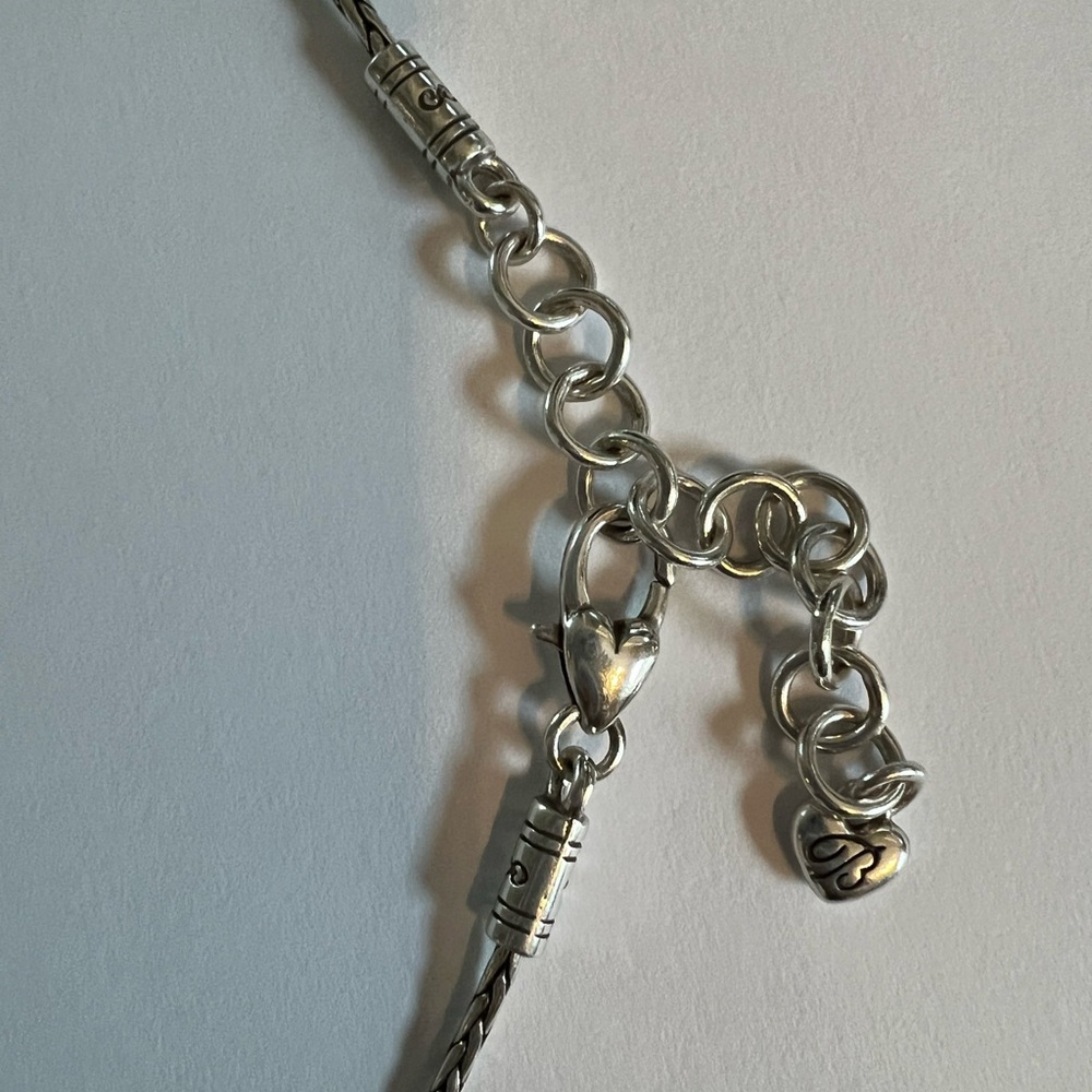 Brighton Silver/Gold Two Tone Spin Master Swirl Pendant Necklace. Retired 18” - Picture 5 of 5